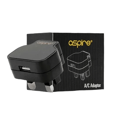 Aspire USB Wall Charger Plug 1A UK 3-Pin