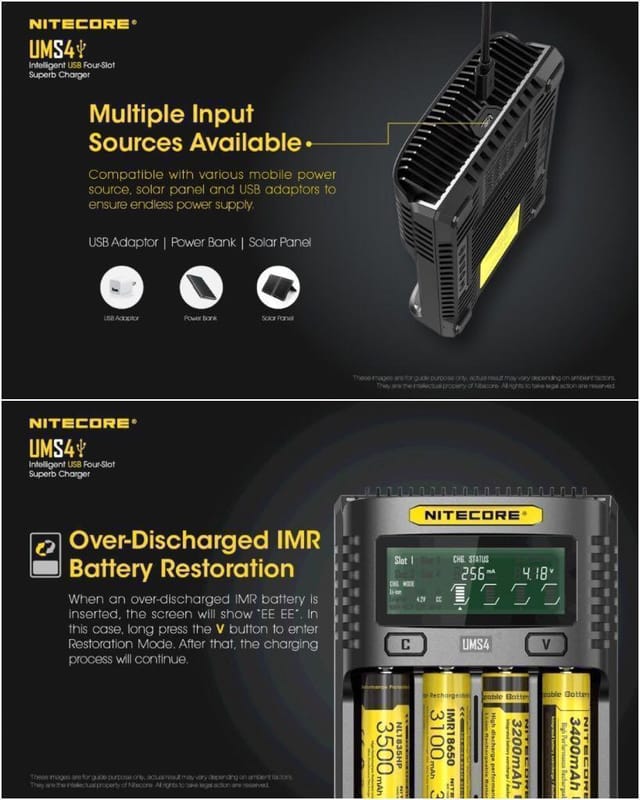 Nitecore UMS4 Charger UK Features nitecore-ums4-charger-uk-insert