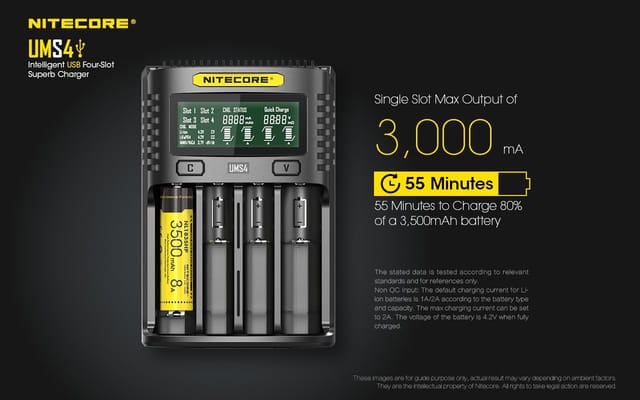 Nitecore UMS4 Charger UK nitecore-ums4-charger-uk-time