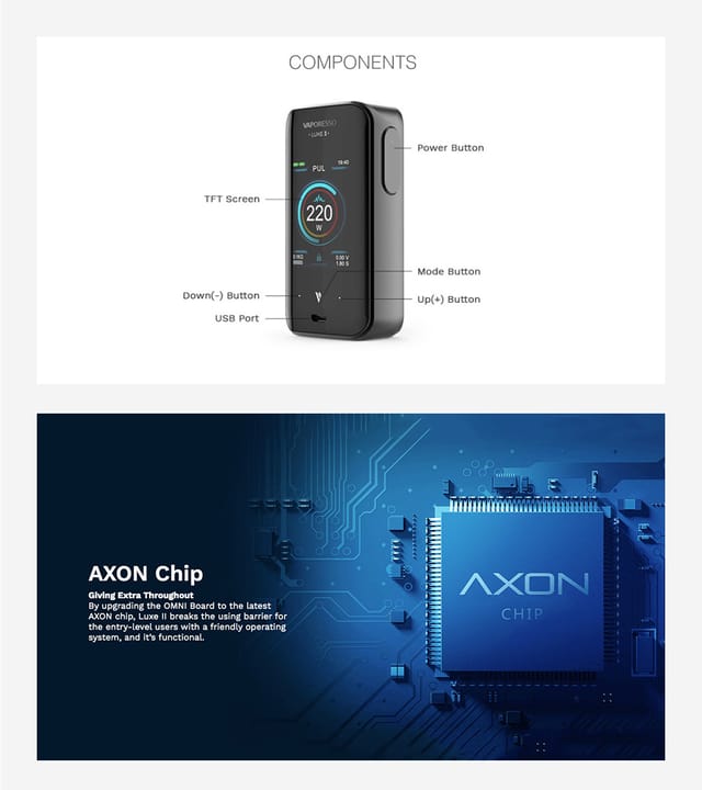 Vaporesso-Luxe-II-220W-MOD-Features Vaporesso-Luxe-II-220W-MOD-Features