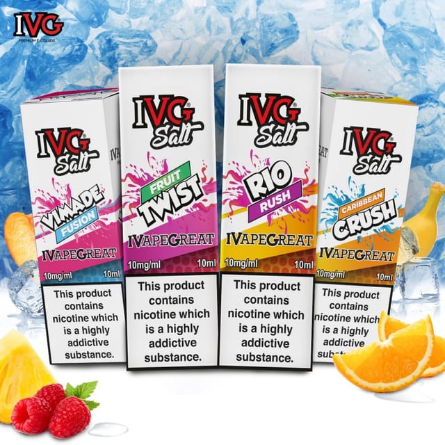 IVG Drinks Range Nic Salts 10ml IVG Drinks Range Nicotine Salt