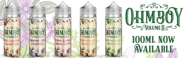 Ohm Boy Volume ii E-liquid 100ml Shortfill Banner Ohm Boy Volume ii E-liquid 100ml Shortfill Banner