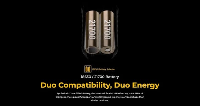 Vaporesso Armour Max 220W Mod Battery Compatibility Vaporesso Armour Max 220W Mod Battery Compatibility