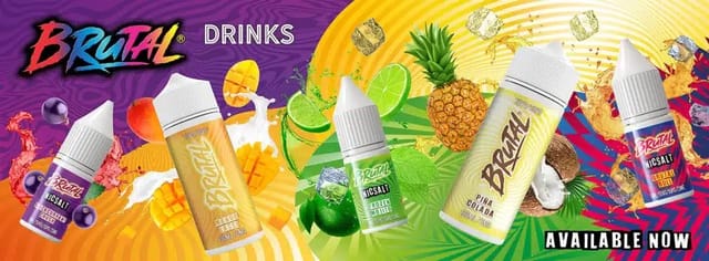 Just Juice Brutal Drinks 100ml Shortfill Banner Just Juice Brutal Drinks 100ml Shortfill Banner