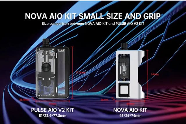Vandy Vape Nova AIO Kit 60W Size Vandy Vape Nova AIO Kit 60W Size