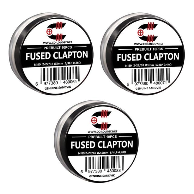 Coilology Prebuilt Sandvik Fused Clapton Coils
