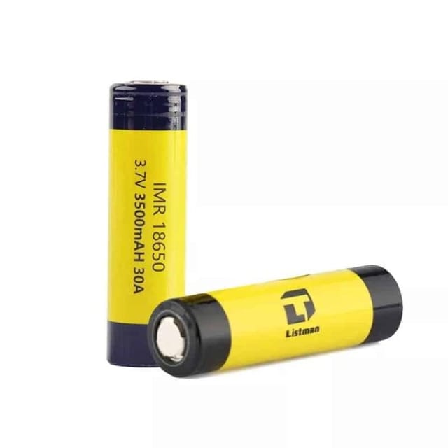 Listman IMR 18650 3500mAh 30A Battery Pair