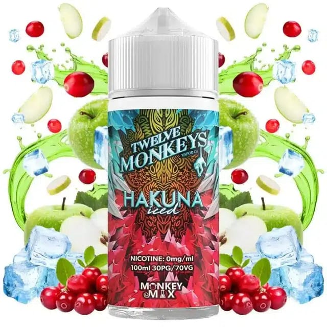 Twelve Monkeys Iced Shortfill E-Liquid 100ml