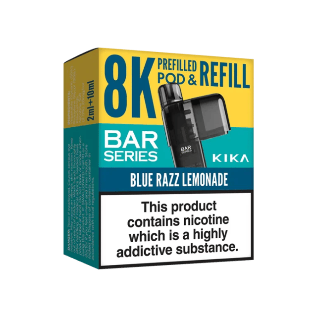 Bar Series Kika 8K Prefilled Pods Blue Razz Lemonade