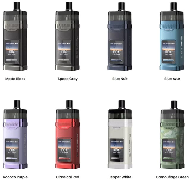 Smoant Pasito 3 Pod Vape Kit Colours