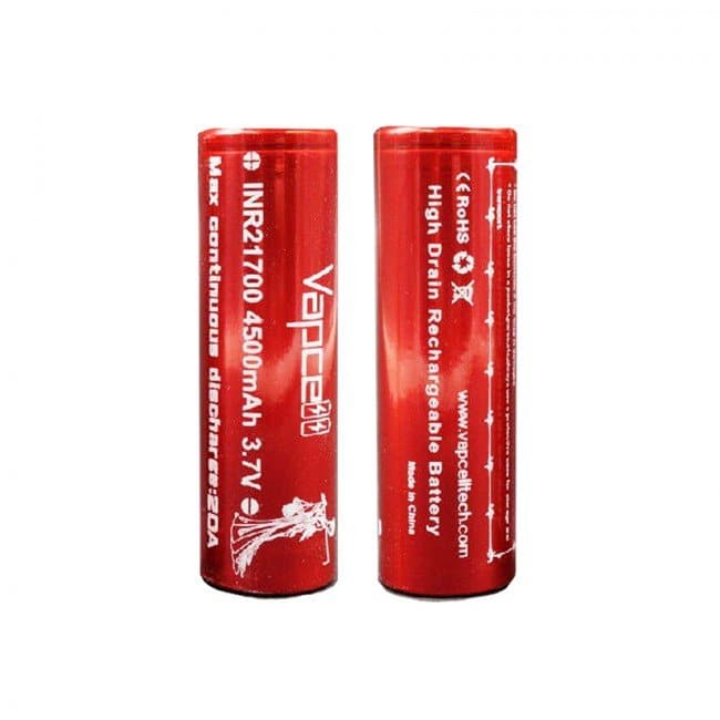 Vapcell 21700 4500mah Battery Pair