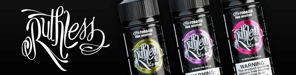 Ruthless E-Liquid Range 100ml Banner