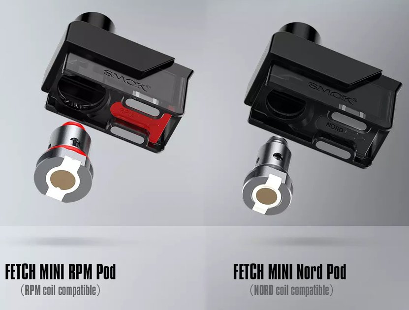 Smok Fetch Pod Replacement Cartridge UK Types