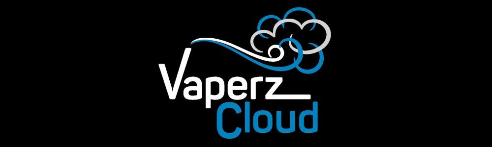 Vaperz Cloud logo in the middle of the image. Text reads "Vaperz Cloud".