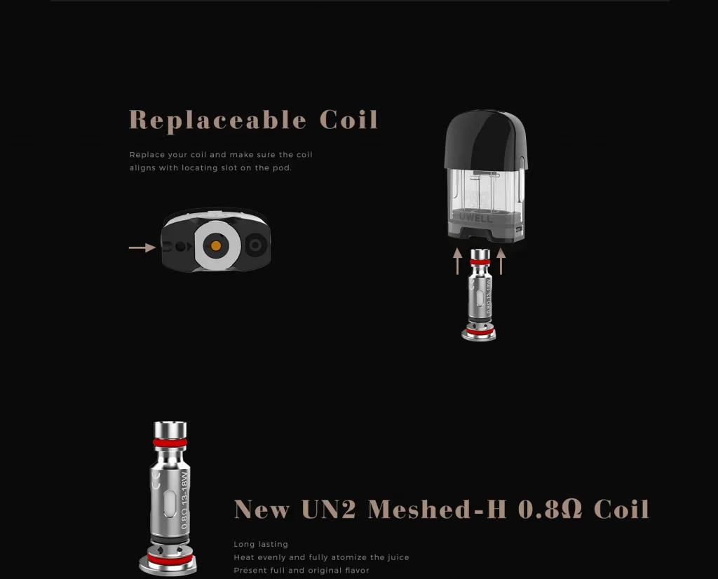 Uwell Caliburn G & G2 Pod Coils Replacement