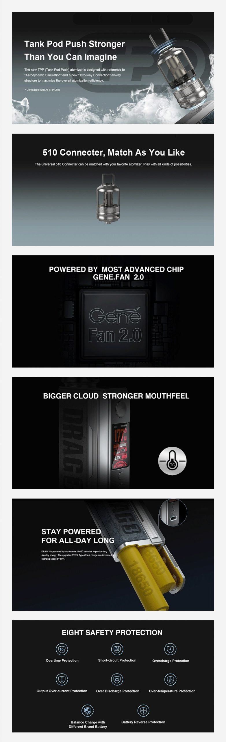 Voopoo Drag 3 Kit Features UK