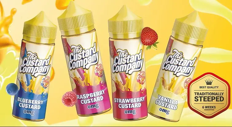 The Custard Company E-Liquid Range 100ml Banner