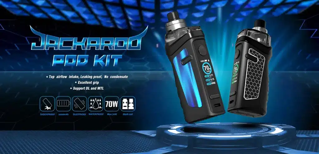 VandyVape Jackaroo Pod Kit Key Features VandyVape Jackaroo Pod Kit Key Features