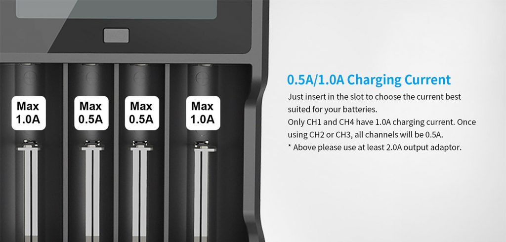 XTAR VC4 Battery Charger Feature
