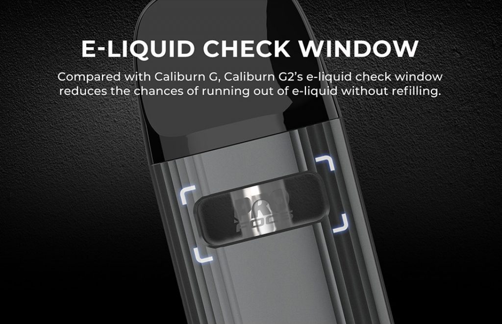 Uwell-Caliburn-G2-Pod-Vape-Kit-Eliquid-Check-Window