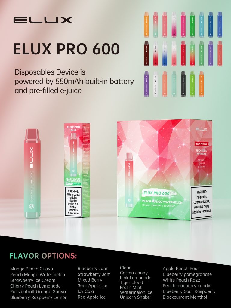Elux Pro 600 Disposable Vape Pod