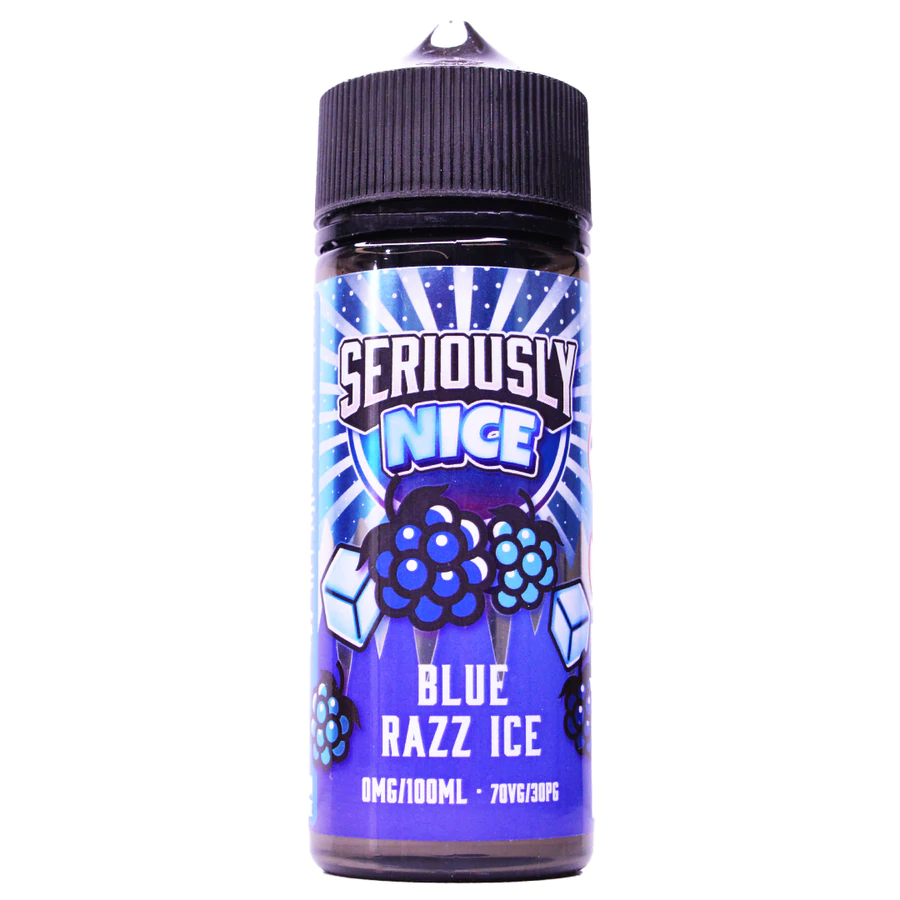 Bottle of Seriously Blue Razz Shortfill
