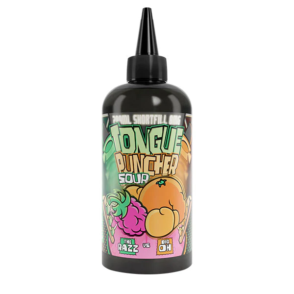 Bottle of Joe's Juice Tongue Puncer Blood Orange and Raspberry Sour 200ml shortfill