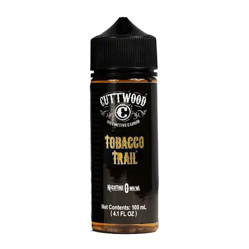 Single bottle of Cuttwood Tobacco Trail flavour shortfill in 100ml.
