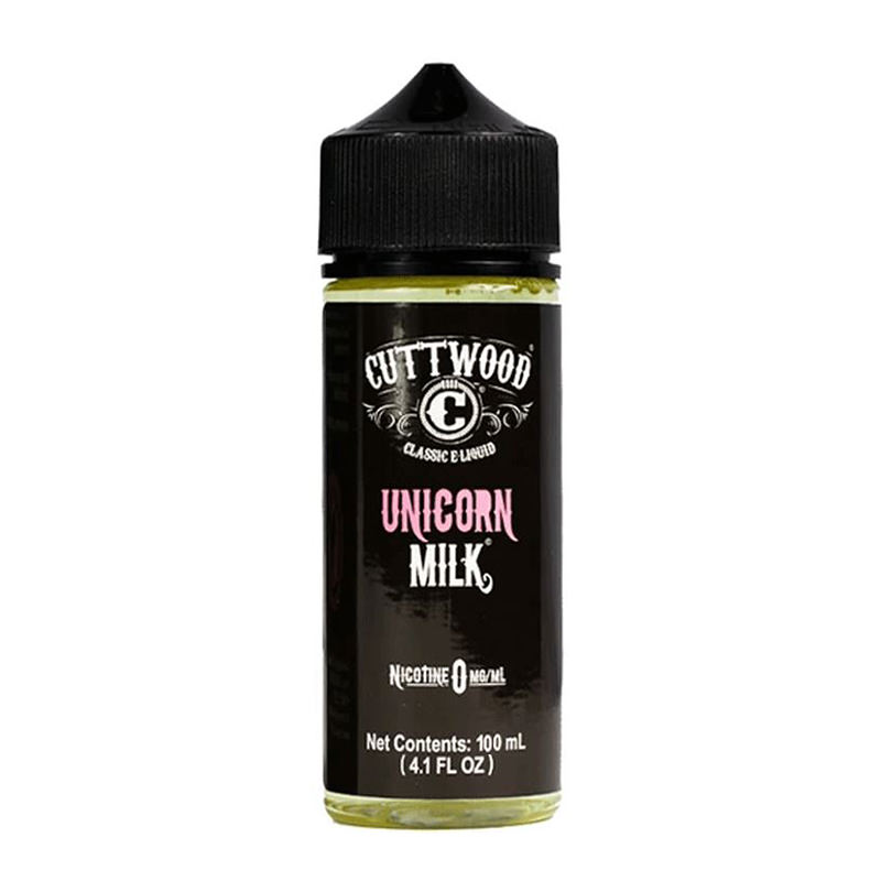 Single bottle of Cuttwood Unicorn Milk flavour shortfill in 100ml.