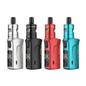 Four Vaporesso Target Mini II Starter Kits in Silver, Black, Red and Blue.