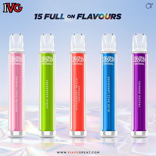 IVG Crystal Bar Disposable Vape Kit Flavours
