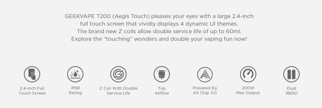 GeekVape T200 Aegis Touch Kit UK Promo 2