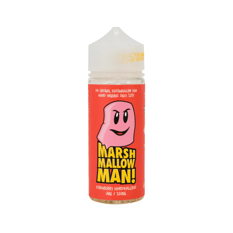 Marina Vapes Marshmallow Man E-liquid 100ml Shortfill Marshmallow Man Strawberry
