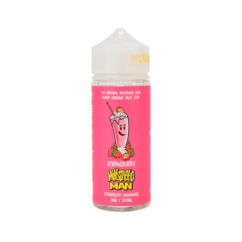 Marina Vapes Milkshake Man E-liquid 100ml Shortfill Strawberry Milkshake