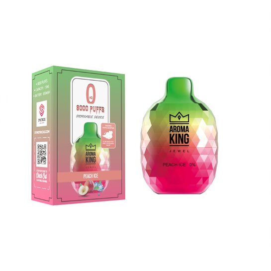 Aroma King Jewel 8000 Disposable Vape Peach Ice