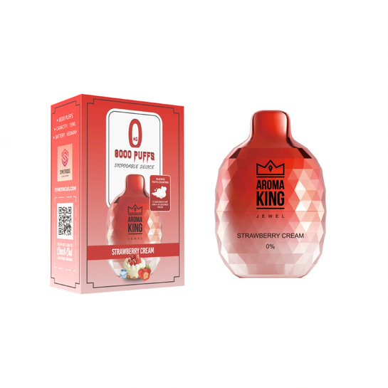 Aroma King Jewel 8000 Disposable Vape Strawberry Cream
