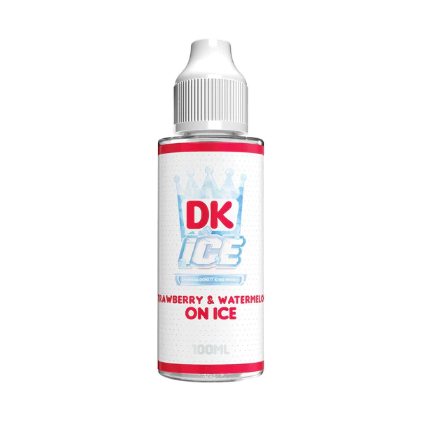 Donut King Ice E-liquid 100ml Shortfill Strawberry & Watermelon on Ice