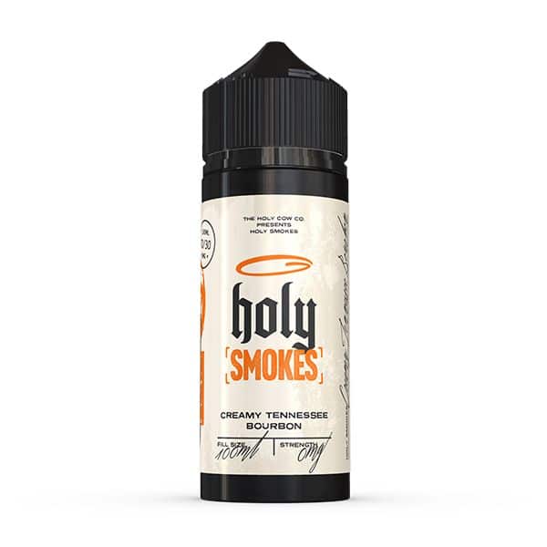 Holy Smokes E-liquid 100ml by Holy Cow Creamy Tennessee Bourbon