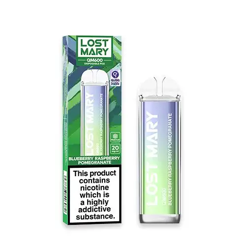 Lost Mary QM600 Disposable Vape Blueberry Raspberry Pomegranate