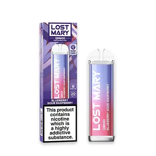Lost Mary QM600 Disposable Vape Blueberry Sour Raspberry