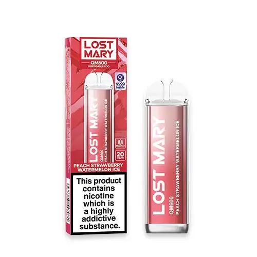 Lost Mary QM600 Disposable Vape Peach Strawberry Watermelon Ice