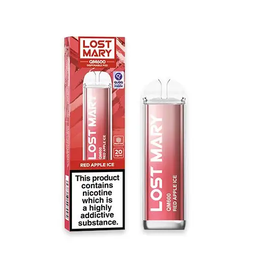 Lost Mary QM600 Disposable Vape Red Apple Ice