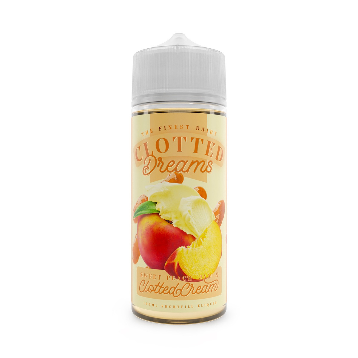 Clotted Dreams E-liquid 100ml Shortfill Sweet Peach Jam & Clotted Cream