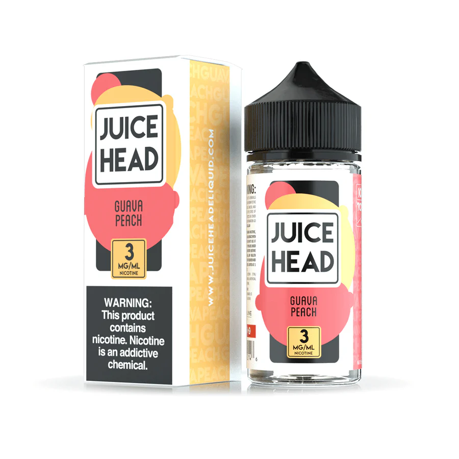 Juice Head eLiquid 100ml Range UK Guava Peach