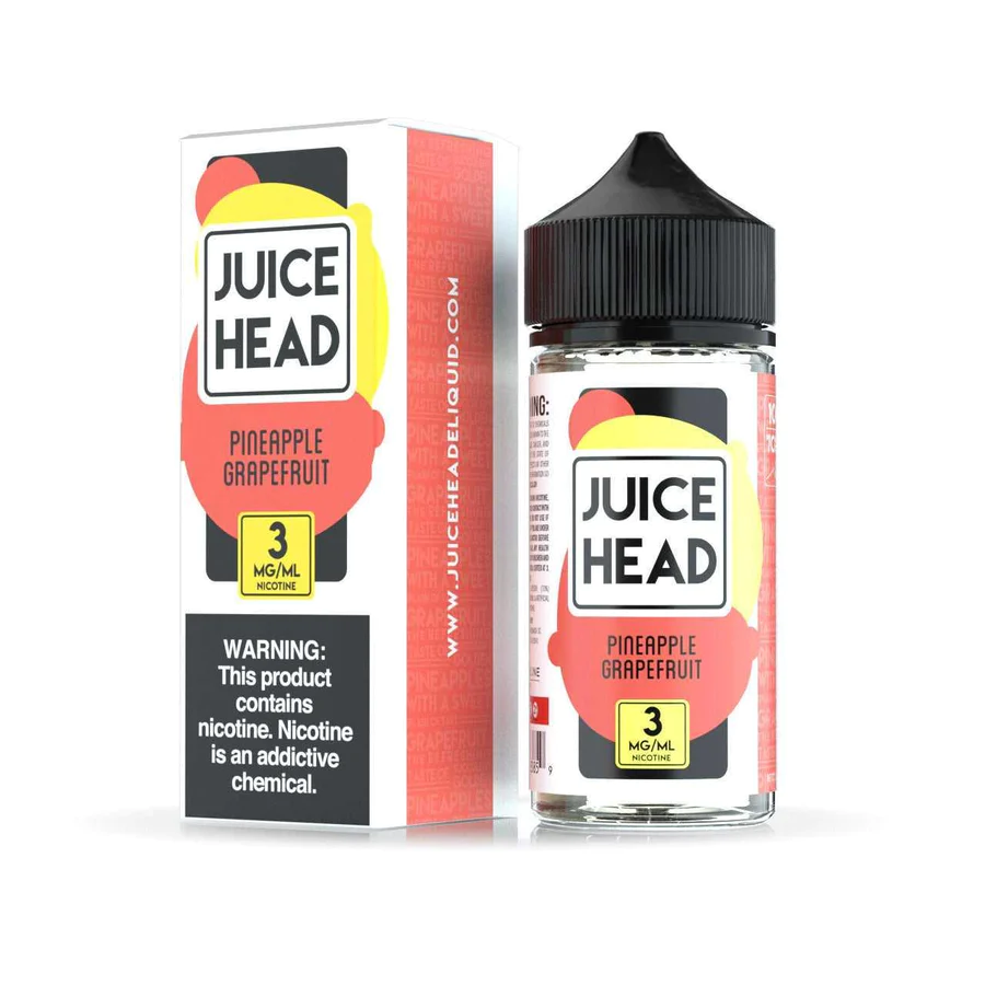 Juice Head eLiquid 100ml Range UK Pineapple Grapefruit