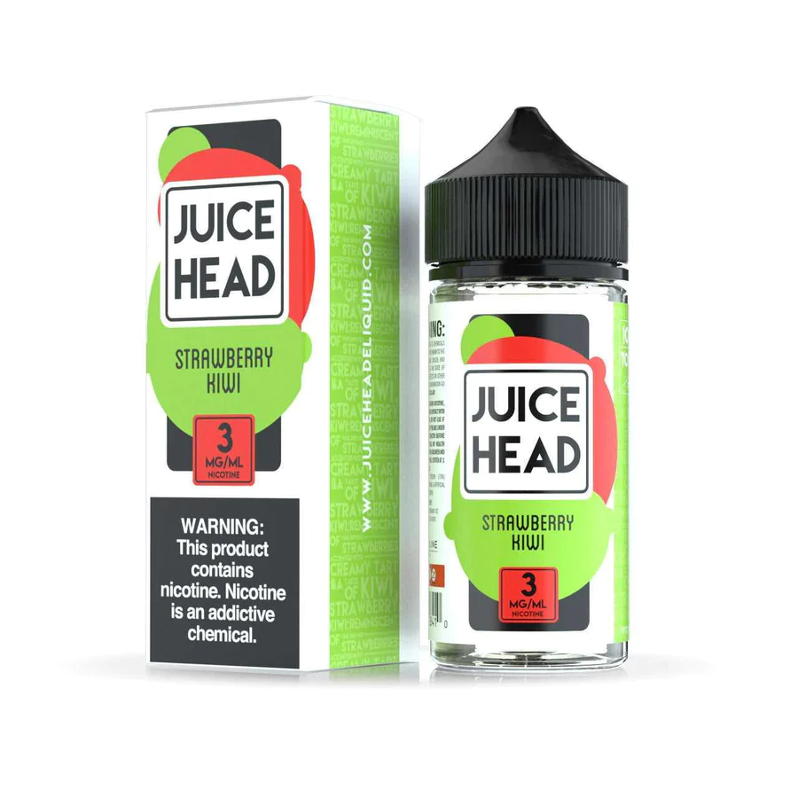 Juice Head eLiquid 100ml Range UK Strawberry Kiwi