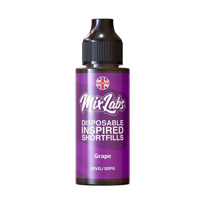 Mix Labs Disposable Inspired Shortfills 100ml E-liquid Grape
