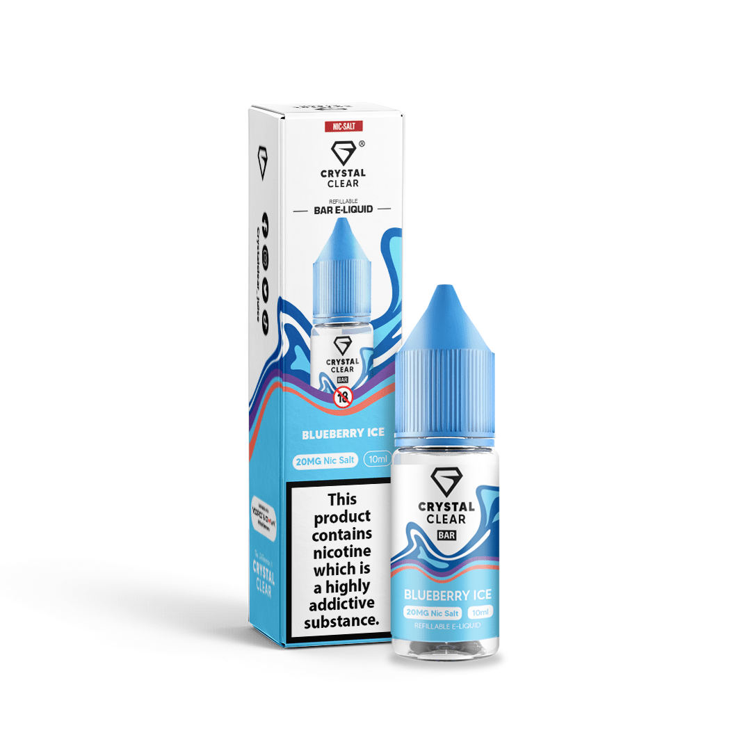 Crystal Clear Nic Salts 10ml Blueberry Ice