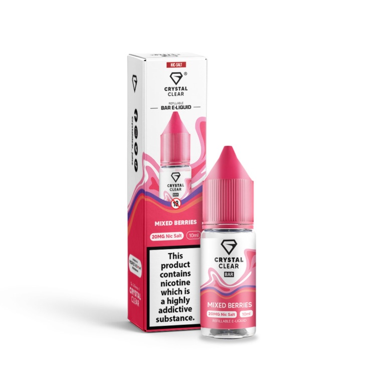 Crystal Clear Nic Salts 10ml Mixed Berries
