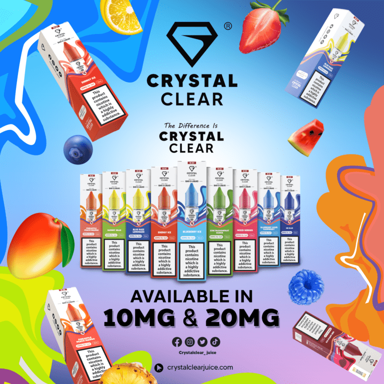 Crystal Clear Nic Salts 10ml Promo